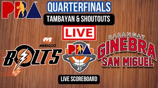 Live Meralco Bolts Vs Barangay Ginebra San Miguel  Quarterfinals  Play by Play  Live Scoreboard [upl. by Llertram]