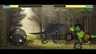 Fights Dinosaurs  Spino vs T Rex [upl. by Felizio]