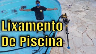 Piscina de Fibra Lixamento perfeito [upl. by Aerehs848]