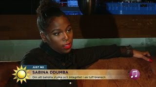 Sabina Ddumba quotJag är lite rädd för livetquot  Nyhetsmorgon TV4 [upl. by Nihcas]