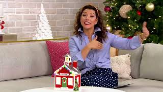 Mr Christmas 12quot Ceramic Nostalgic Building on QVC [upl. by Elraet326]