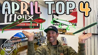 Top 4 Baits for Bass Fishing in April MUST HAVE Baits [upl. by Claudie]