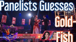 Panelists Guesses on Goldfish  The Masked Singer USA Season 11 Ep 10 [upl. by Laemaj]