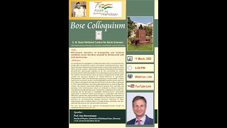 Bose Colloquium by Prof Uwe Boversiepen Faculty of Physics University of DuisburgEssen Germany [upl. by Drofdeb911]