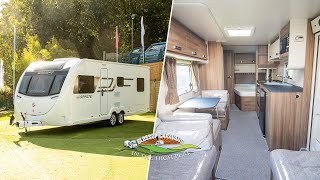 Swift Sprite Quattro FB 2022 Caravan Model  360 Exterior Demonstration Video [upl. by Nedyrb67]