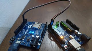 Softwareserial antara arduino dan esp8266wemos internet of things [upl. by Bibbye989]