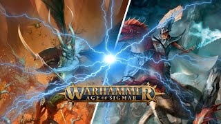 Age Of Sigmar 1 Sylvaneth vs Idoneth Deepkin [upl. by Elyac474]