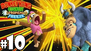 Donkey Kong Country Tropical Freeze CoOp BaBoom Boss PART 10 Wii U HD Gameplay Walkthrough Coop [upl. by Akinom]