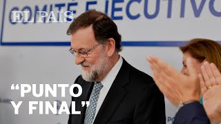 RAJOY DIMITE como líder del PP [upl. by Eineg]