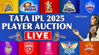 TATA IPL 2025 Player Auction Live Streaming  IPL Mega Auction Discussion amp Analysis [upl. by Laverna593]