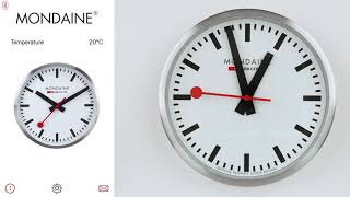 Mondaine Smart stop2go Wall Clock [upl. by Oinimreh]