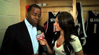 Atlanta mayor Kasim Reed talks with the Hawks [upl. by Cavanaugh751]