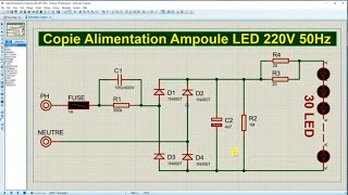 Brancher 30 LED sur 220v 50hz [upl. by Estele276]