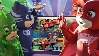 Owlette Trapped In PJ Masks Toy Fair Room [upl. by Yelkrab]