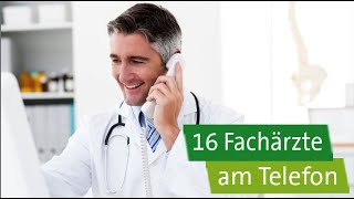 AOKClarimedis 16 Fachärzte am Telefon [upl. by Maddi]