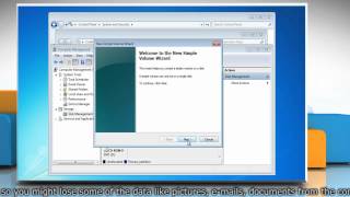 How to create and format a partition on a Windows® 7 PC [upl. by Dzoba790]