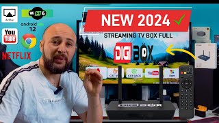 DIGI BOX 3D plus Full streaming Iptv android tv Review [upl. by Cogen600]