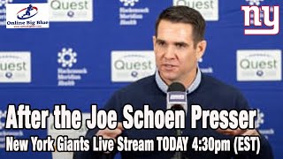 New York Giants Live Stream 430pm EST TODAY  After the Joe Schoen Press Conference [upl. by Norford244]