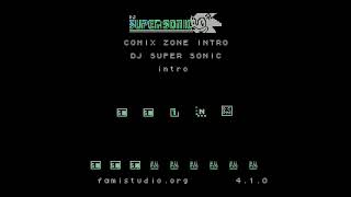 COMIX ZONE INTRO  NES FAMISTUDIO GRAPHIC HACK TEST [upl. by Emmye]