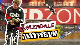 Glendale Supercross 2023 Track Preview Split Rhythm Section [upl. by Friedman]