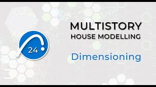 ArchiCAD 24  Multistory House Modelling Part 04  Manual Dimensions [upl. by Haldan]