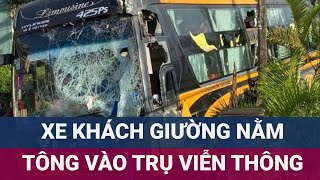 Xe khách mất lái quotbayquot thẳng vào nhà dân rồi tông sập trụ viễn thông ở Gia Lai  VTC Now [upl. by Adnesor98]