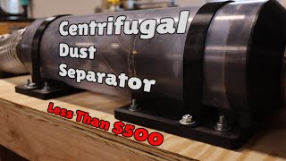 Centrifugal Dust Separator  Dust Collection On A Budget [upl. by Olfe]