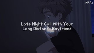 Late Night Call With Your Long Distance Boyfriend M4A Rambles Playful ASMR RP [upl. by Yrreb]