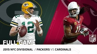 2015 NFC Divisional Round Packers vs Cardinals  NFL Full Game [upl. by Cally]