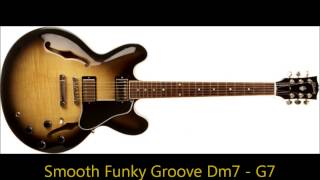 Smooth Funky Groove Dm7  G7 long backing track [upl. by Accalia751]