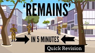 Remains by Simon Armitage in 5 Minutes Quick Revision [upl. by Suired]