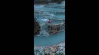 Saturnia Natural Hot Springs Roman Baths Italy  For charlottefisher [upl. by Ellennad]