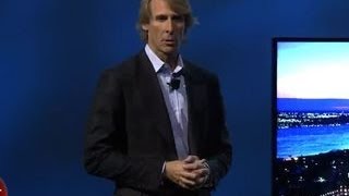 Michael Bay quits Samsungs press conference [upl. by Kilar535]