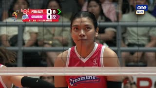 Alyssa Valdez’s SUBSTITUTION DOES WONDERS for Creamline 🔥  202425 PVL AllFilipino Conference [upl. by Ajidahk]