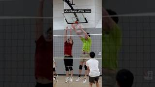 When it goes off the dome 🤯 volleyball shorts funny volleyballworld [upl. by Anil25]