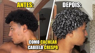 COMO CACHEAR CABELO CRESPO [upl. by Yaresed525]