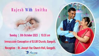 Rajesh With Anitha  Wedding Ceremony  8th October 2023 [upl. by Relyks]