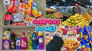 COMPRAS DO MÊS PARA UM CASAL 🛒  Quanto gastamos  Organizando tudo 💗 [upl. by Yluj54]