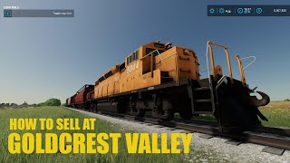 How To Sell At Goldcrest Valley Farm Sim 22 [upl. by Rikahs272]