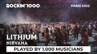 Lithium  Nirvana played by 1000 musicians  Rockin1000 [upl. by Anagrom305]