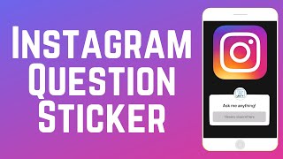 How to Use Instagram Story Question Sticker 2024 [upl. by Petronella]