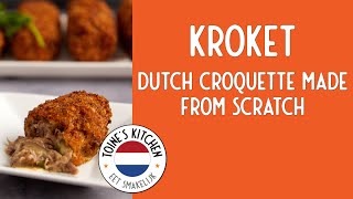 How to make Kroket Dutch Beef Croquette from scratch [upl. by Adnarom]