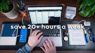 4 ONEMINUTE Habits That Save Me 20 Hours a Week  Time Management For Busy People [upl. by Hurlee]