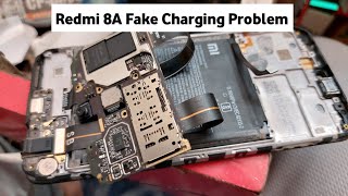 Redmi 8A Not Charging Problem Solution  Charging IC Bypass fake charging [upl. by Myrlene]