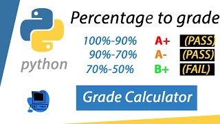 Python Program to Calculate Grade of Student  Grade calculator [upl. by Nagem]