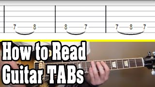 How to Read Guitar Tabs Tablature [upl. by Tisdale]