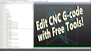 Edit CNC G code with Notepad  and the free NCnetic plug in auto install via Centroid PC Tuner [upl. by Moss]