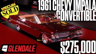 SOLD for 275000 1961 Chevrolet Impala Convertible  Mecum Glendale 2024 [upl. by Pryor]