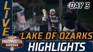 Highlights Day 3 action at Lake of the Ozarks Bassmaster Opens [upl. by Sproul]