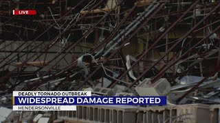 Widespread damage reported in Hendersonville [upl. by Ititrefen453]